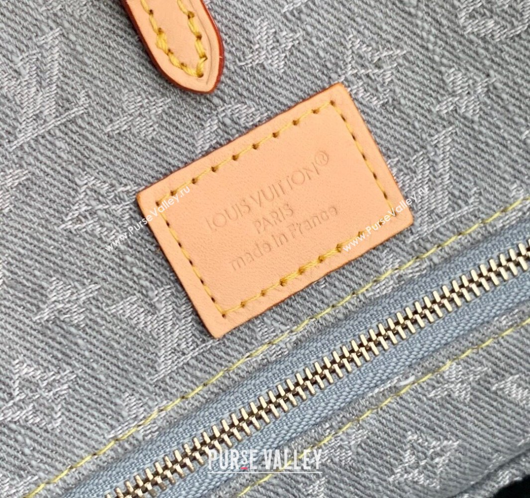 Louis Vuitton OnTheGo MM bag in Cloudy Grey Certified Organic Cotton M13189 2025 (KI-250523022)