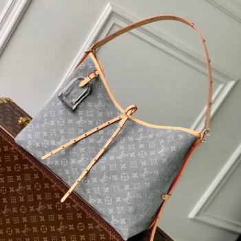 Louis Vuitton CarryAll MM bag in Cloudy Grey Certified Organic Cotton M13289 2025 (KI-250523023)