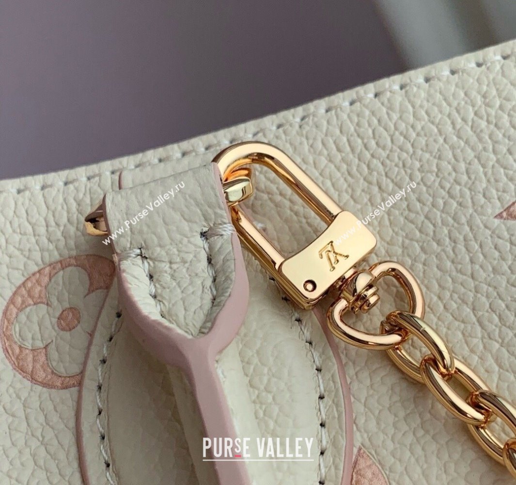 Louis Vuitton OnTheGo PM Bag in Eden Beige Debossed Leather 2025 M14403 (KI-250523041)