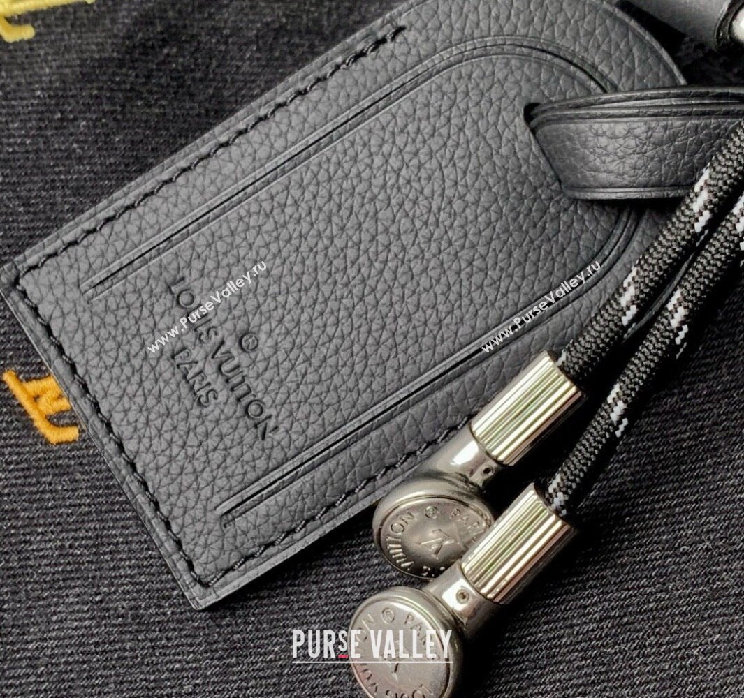 Louis Vuitton Speedy Bandouliere 40 bag in Black LV Blason Denim 2025 M14136 (KI-250523042)