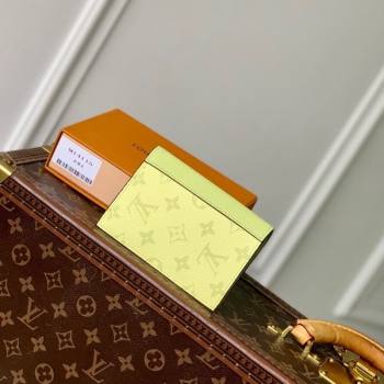 Louis Vuitton Passport Cover in Lemon Yellow Monogram Canvas and Leather M14115 2025 (KI-250523058)