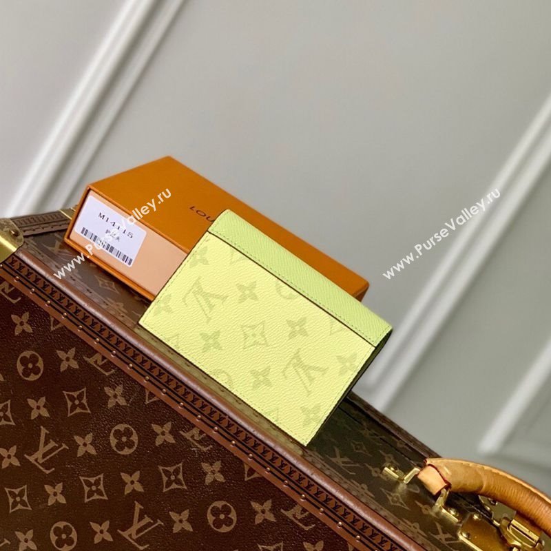 Louis Vuitton Passport Cover in Lemon Yellow Monogram Canvas and Leather M14115 2025 (KI-250523058)