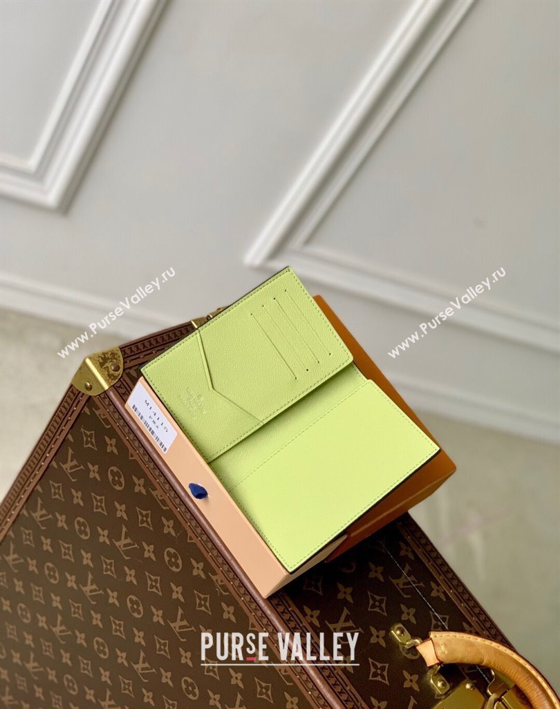 Louis Vuitton Passport Cover in Lemon Yellow Monogram Canvas and Leather M14115 2025 (KI-250523058)