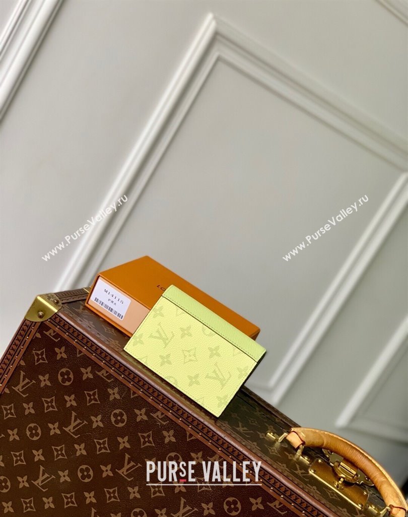 Louis Vuitton Passport Cover in Lemon Yellow Monogram Canvas and Leather M14115 2025 (KI-250523058)