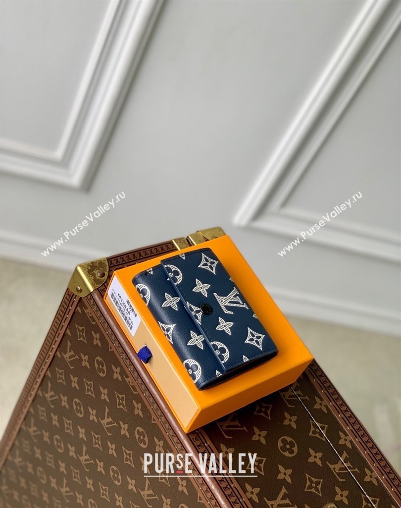 Louis Vuitton Victor Wallet in Monogram Shadow Leather M12635 Ink Blue/White 2025 (KI-250524057)