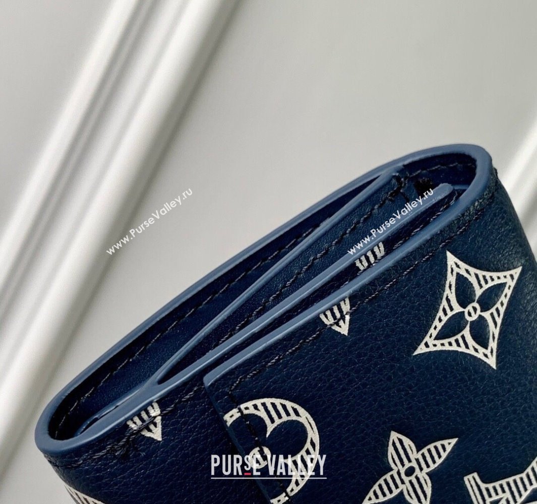 Louis Vuitton Victor Wallet in Monogram Shadow Leather M12635 Ink Blue/White 2025 (KI-250524057)