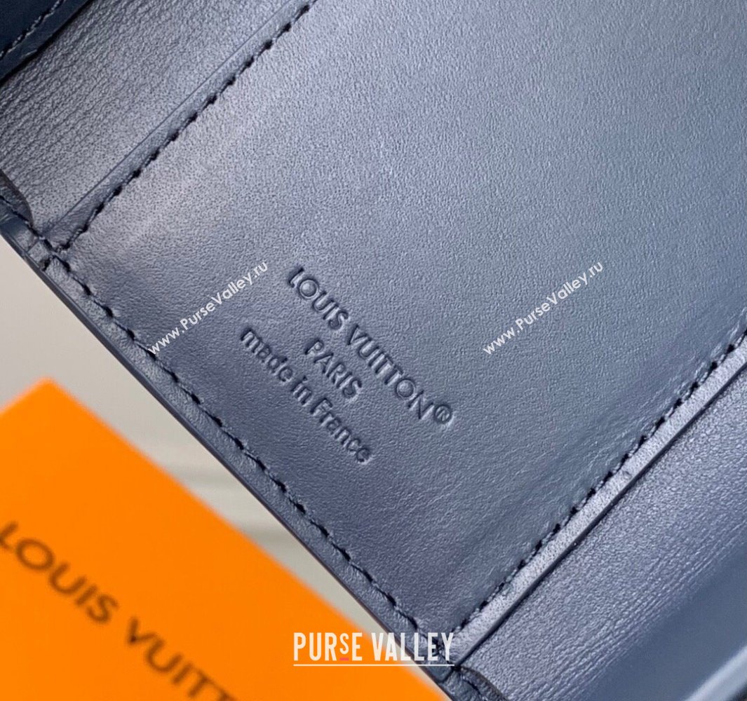 Louis Vuitton Victor Wallet in Monogram Shadow Leather M12635 Ink Blue/White 2025 (KI-250524057)
