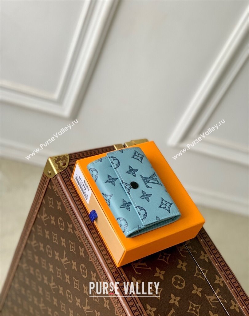 Louis Vuitton Victor Wallet in Monogram Shadow Leather M14793 Sky Blue 2025 (KI-250524059)