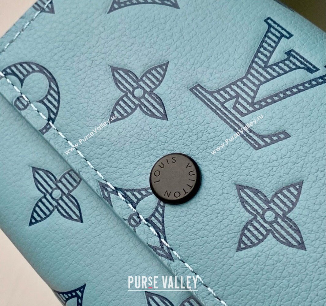 Louis Vuitton Victor Wallet in Monogram Shadow Leather M14793 Sky Blue 2025 (KI-250524059)