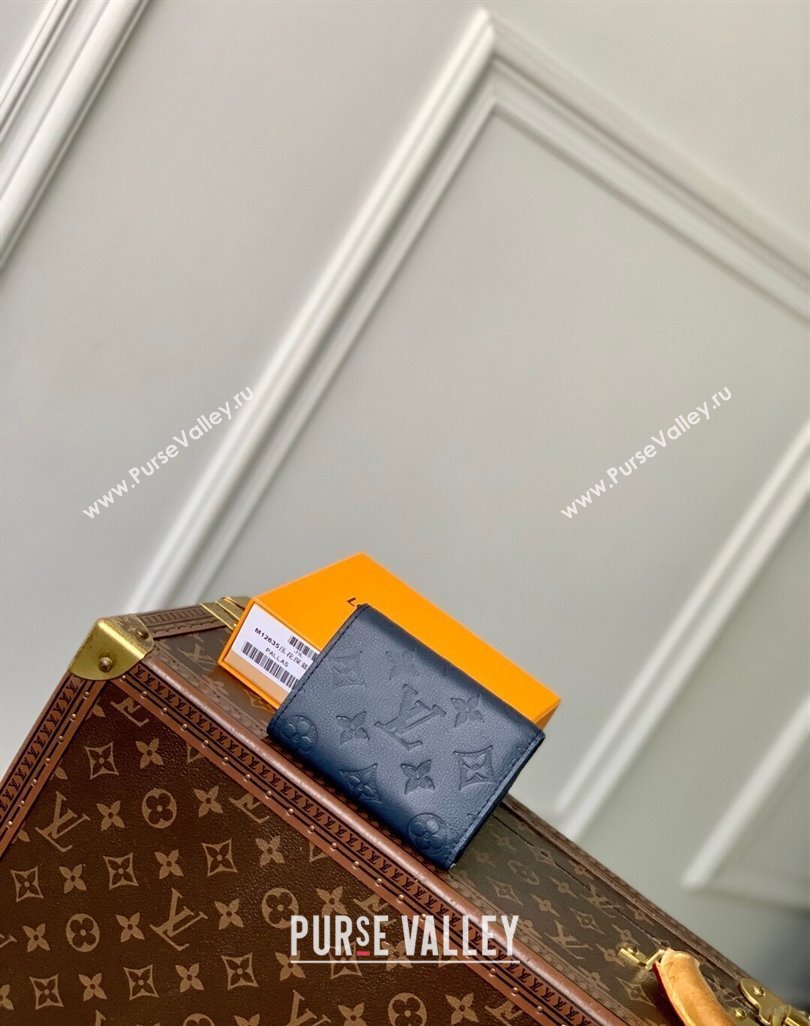 Louis Vuitton Victor Wallet in Monogram Shadow Leather M12635 Navy Blue 2025 (KI-250524061)