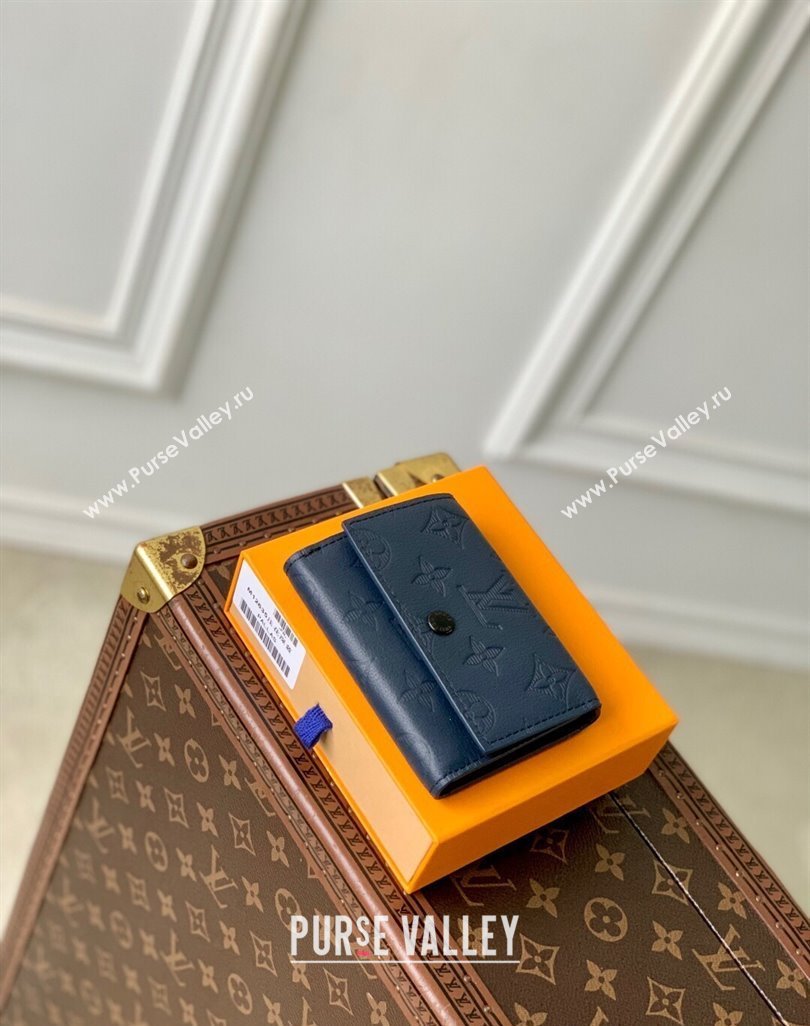 Louis Vuitton Victor Wallet in Monogram Shadow Leather M12635 Navy Blue 2025 (KI-250524061)