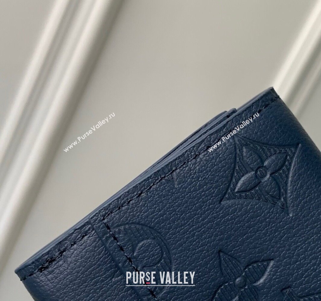 Louis Vuitton Victor Wallet in Monogram Shadow Leather M12635 Navy Blue 2025 (KI-250524061)