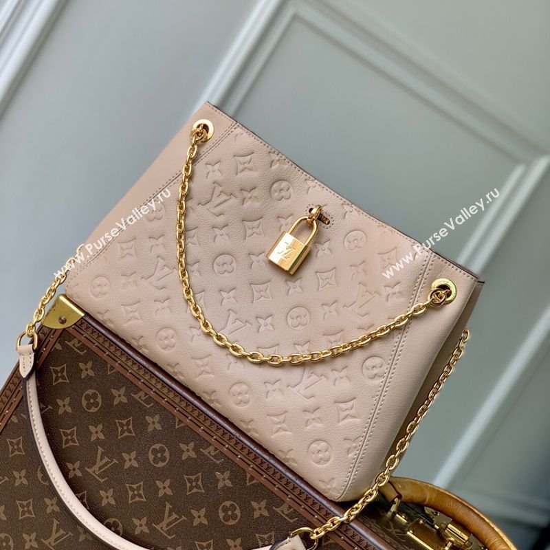 Louis Vuitton Anytime MM Tote Bag in Monogram Leather Beige 2025 M14324 (KI-250524065)