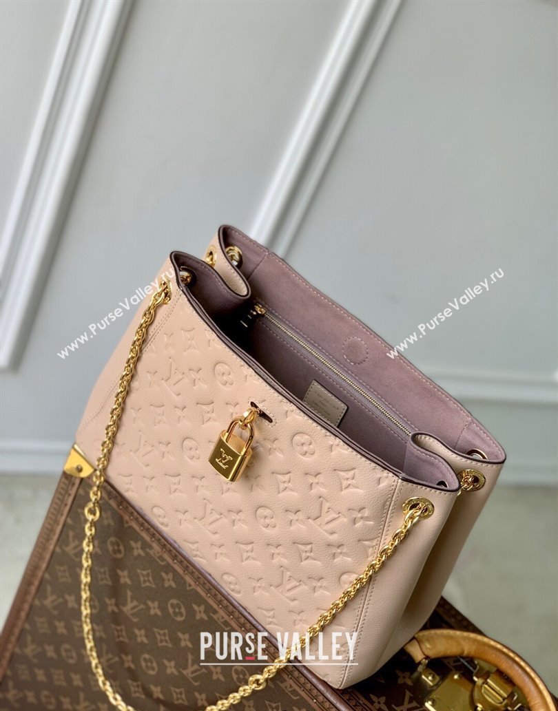 Louis Vuitton Anytime MM Tote Bag in Monogram Leather Beige 2025 M14324 (KI-250524065)