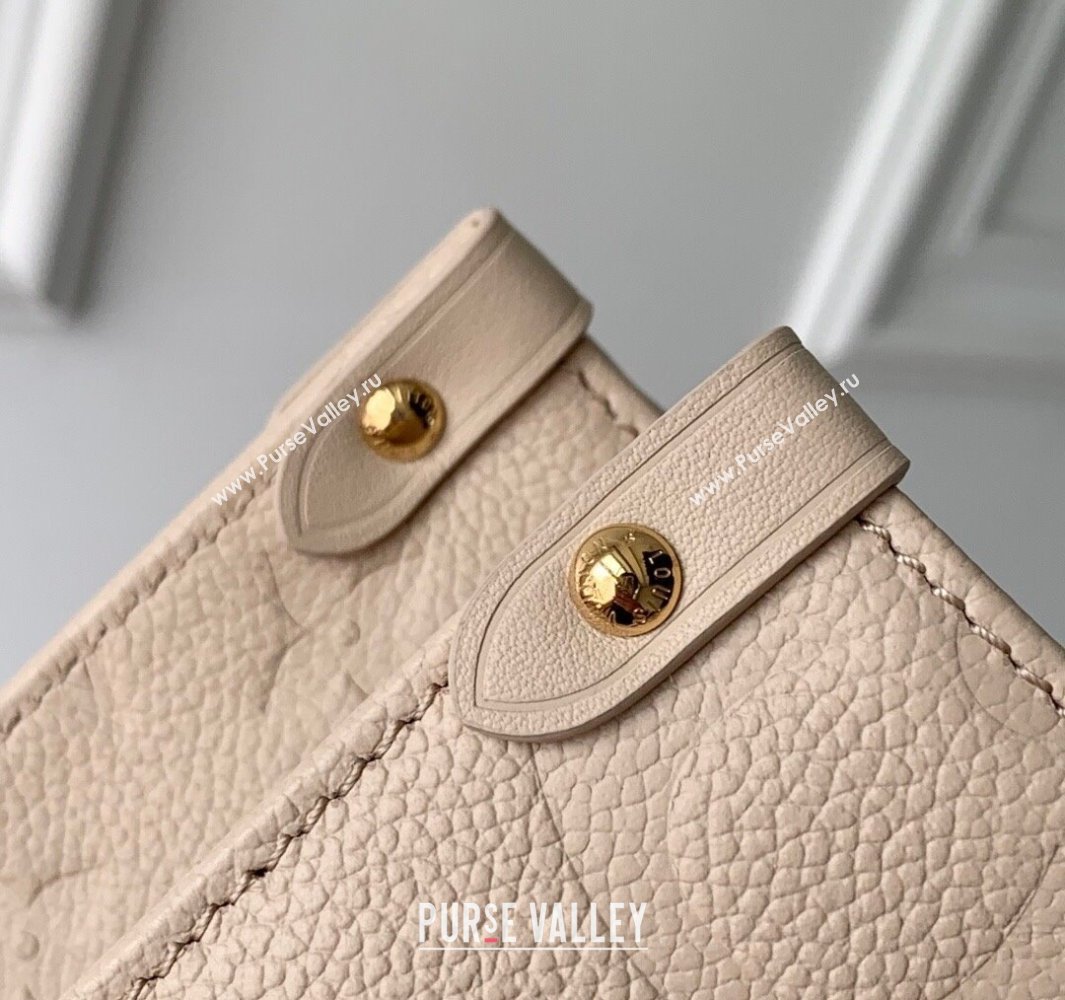 Louis Vuitton OnTheGo MM Tote Bag in Monogram Leather M14255 Nude 2025 (KI-250524070)