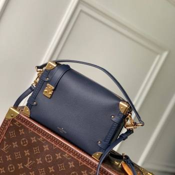 Louis Vuitton Side Trunk MM Bag in Calfskin leather Navy Blue 2025 M15226 (KI-250524071)