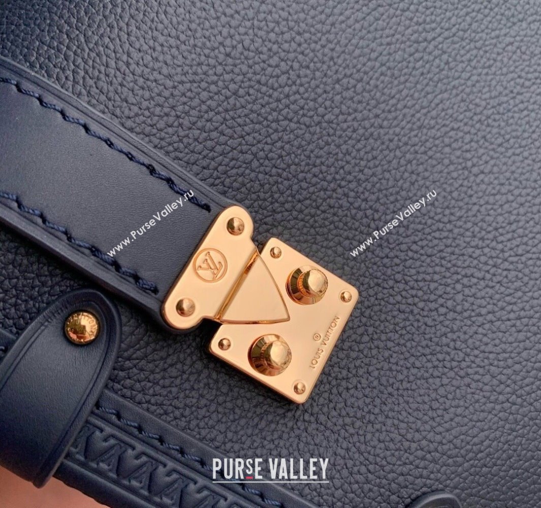 Louis Vuitton Side Trunk MM Bag in Calfskin leather Navy Blue 2025 M15226 (KI-250524071)