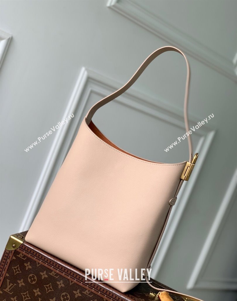 Louis Vuitton Low Key Hobo PM bag in Calfskin M14265 Nude Pink 2025 (KI-250524048)