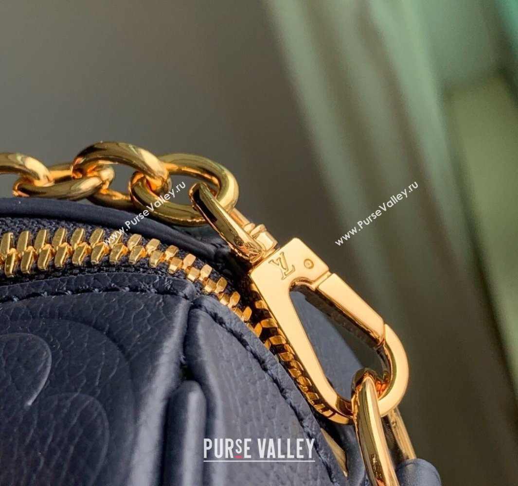 Louis Vuitton Speedy Bandouliere 20 Bag in Monogram Leather Navy Blue M14200 2025 (KI-250524049)