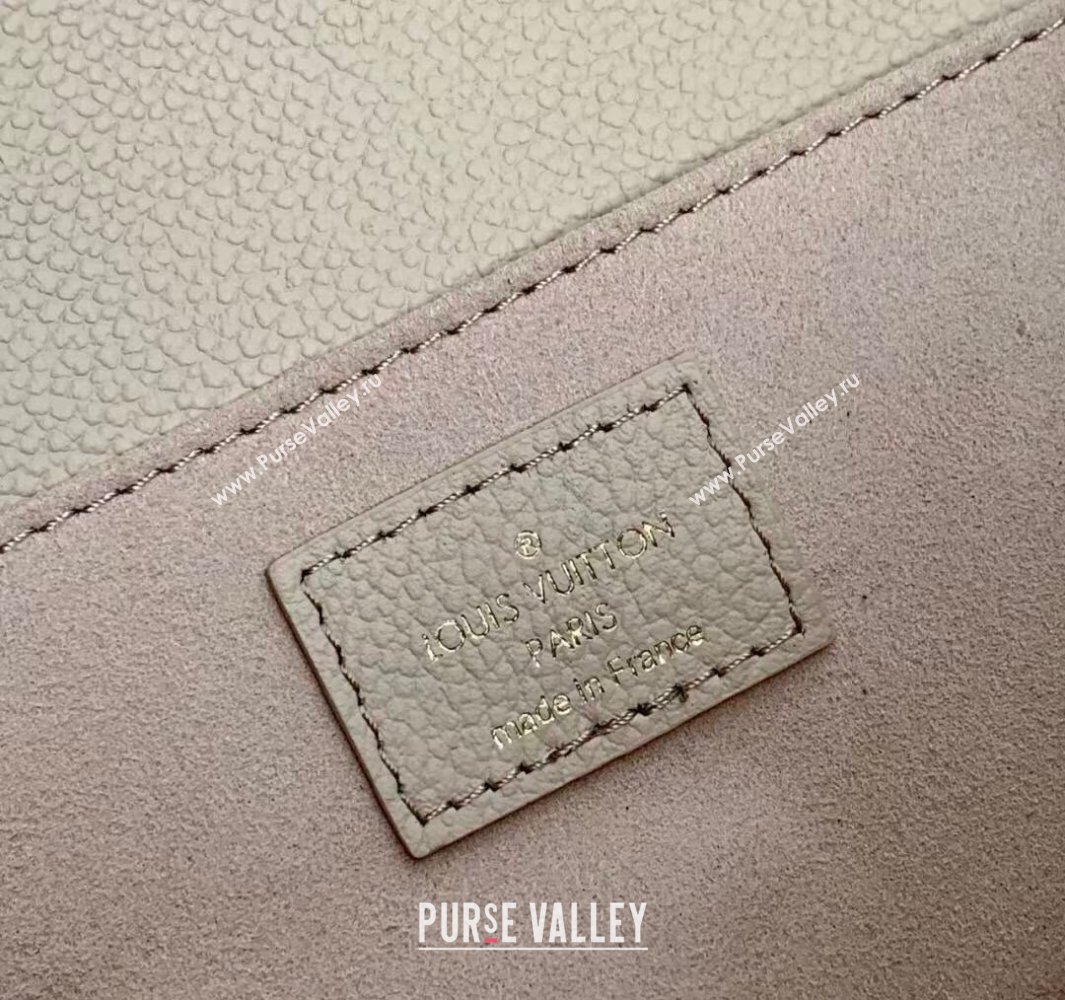 Louis Vuitton Pochette Metis East West Bag in Monogram Grained Leather Sand Beige 2025 M14322 (KI-250524051)