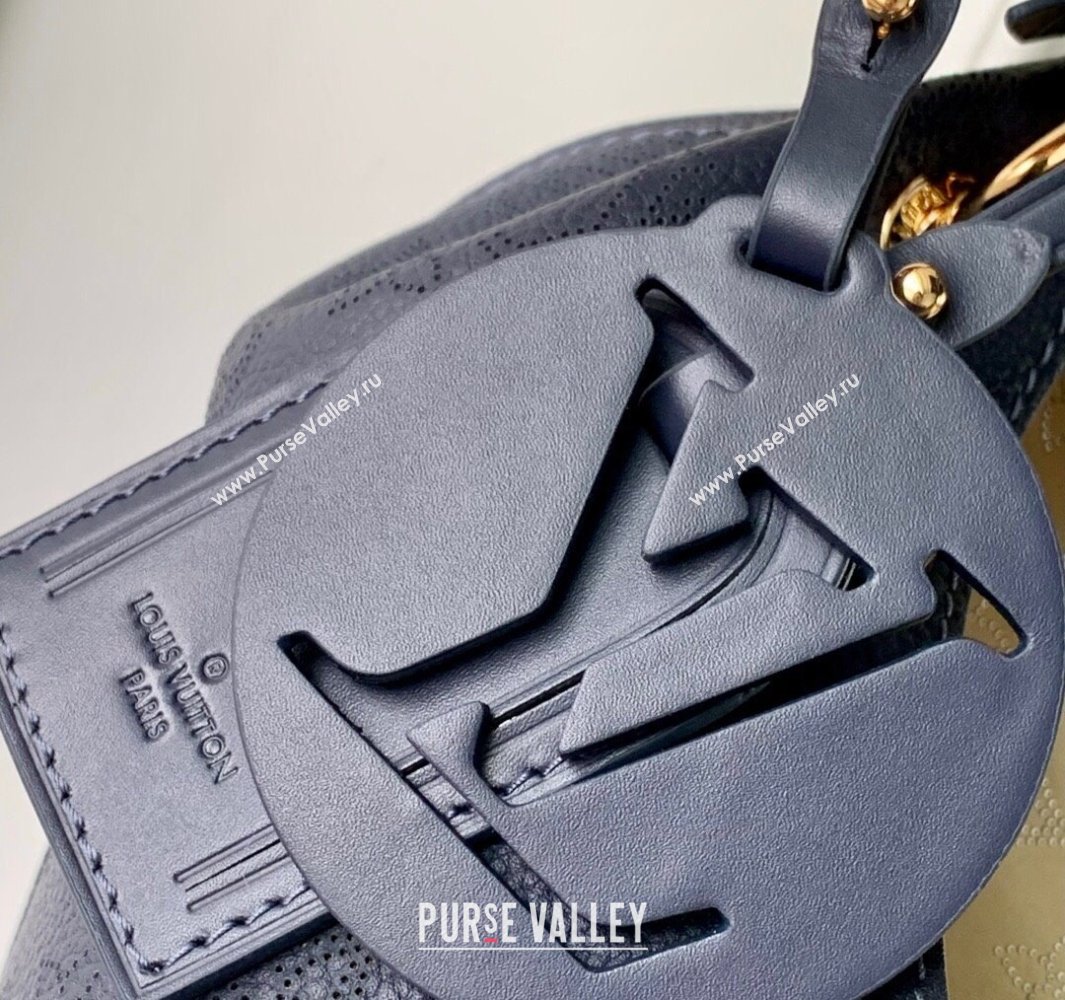 Louis Vuitton Carmel Hobo Bag in Mahina Perforated Calfskin M14310 Navy Blue 2025 (KI-250524052)