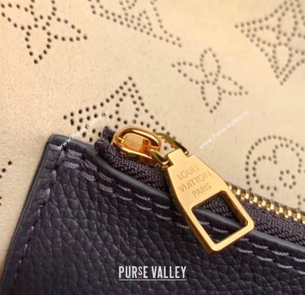 Louis Vuitton Carmel Hobo Bag in Mahina Perforated Calfskin M14310 Navy Blue 2025 (KI-250524052)