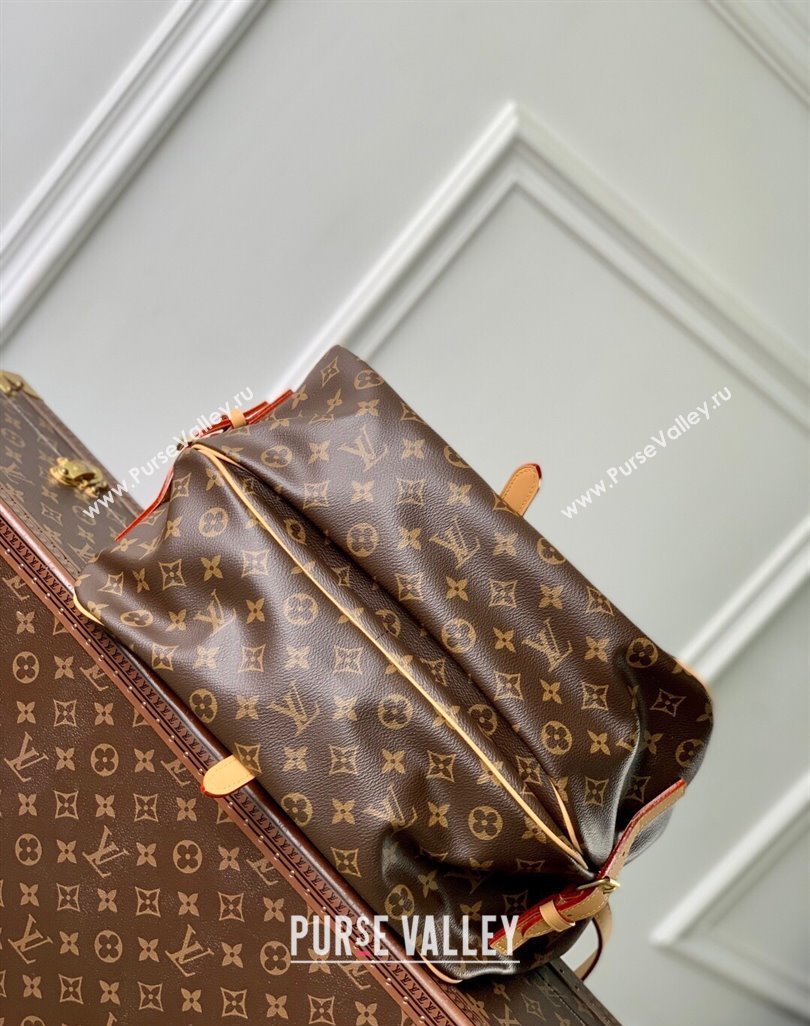 Louis Vuitton Saumur Medium Bag in Classic Monogram Canvas/Nude 2025 M42254 (KI-250524053)