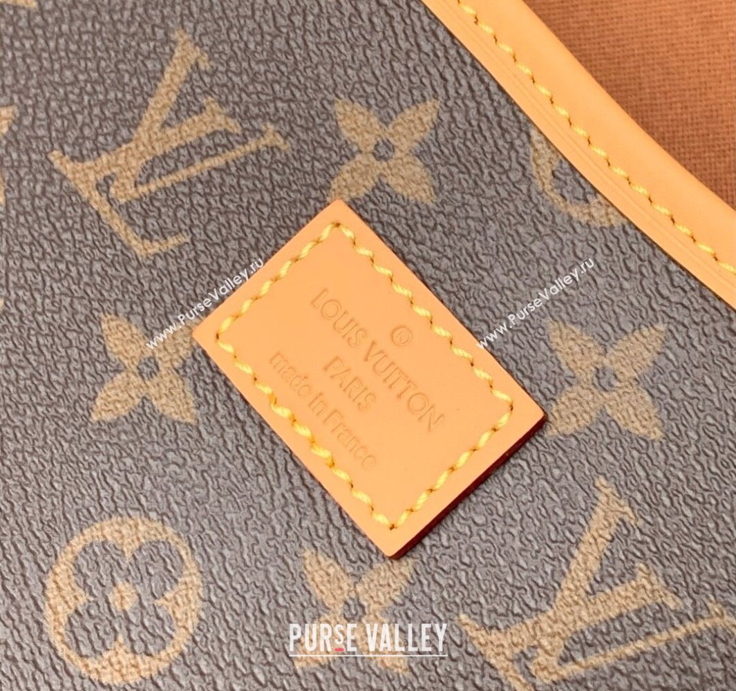 Louis Vuitton Saumur Medium Bag in Classic Monogram Canvas/Nude 2025 M42254 (KI-250524053)
