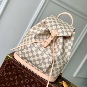 Louis Vuitton Montsouris PM Backpack Bag in Damier Azur Canvas N00120 2025 (KI-250524055)