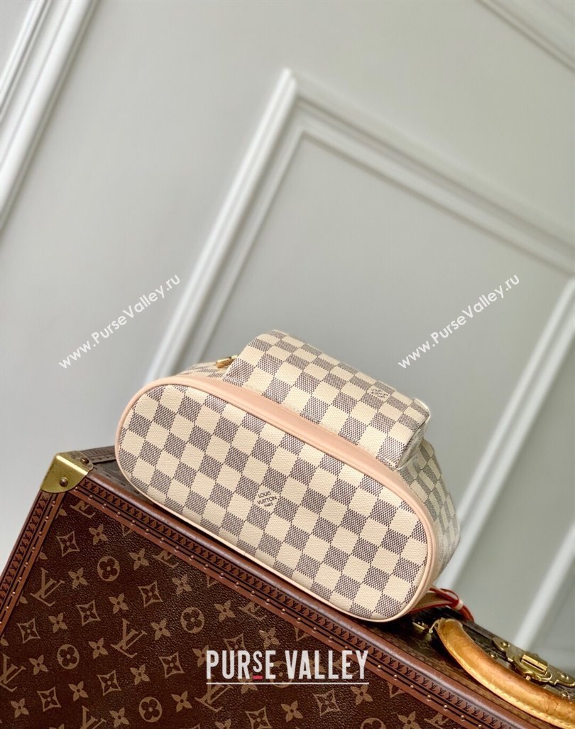 Louis Vuitton Montsouris PM Backpack Bag in Damier Azur Canvas N00120 2025 (KI-250524055)