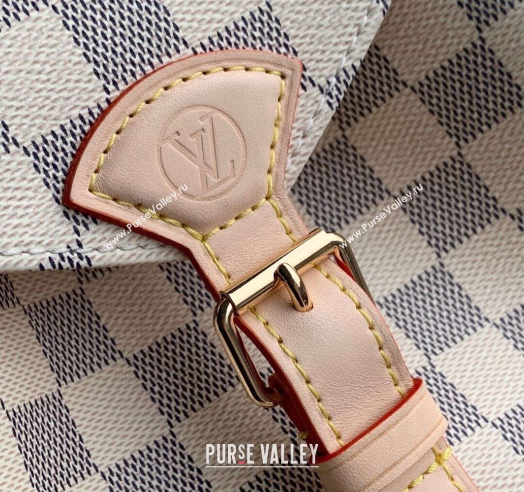 Louis Vuitton Montsouris PM Backpack Bag in Damier Azur Canvas N00120 2025 (KI-250524055)