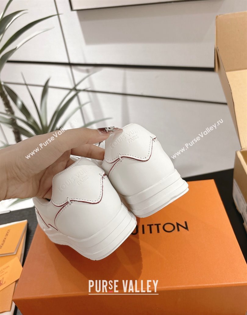 Louis Vuitton Leather Sneakers White 2 2025 0609 (For Women and Men) (MD-250609007)