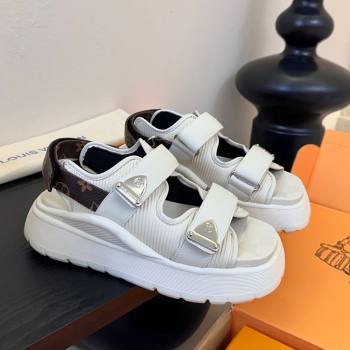 Louis Vuitton Chameleon Comfort Sandals in Calf Leather 1AHNJO White 2025 (MD-250609036)