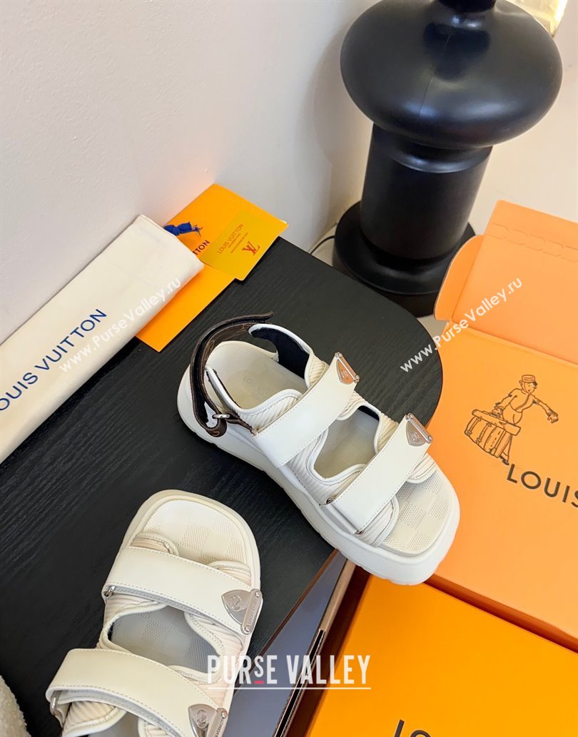 Louis Vuitton Chameleon Comfort Sandals in Calf Leather 1AHNJO White 2025 (MD-250609036)