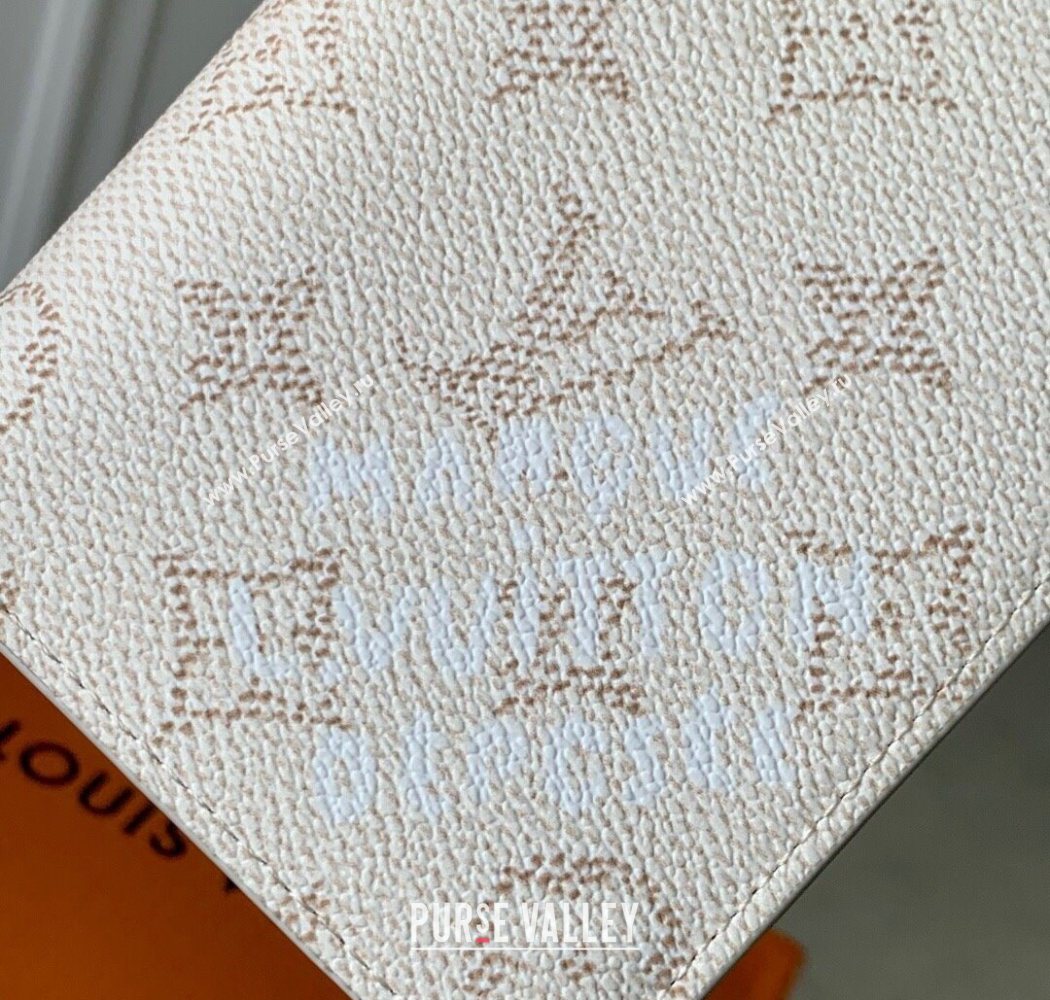 Louis Vuitton Brazza Wallet in Monogram Heritage Canvas M12656 Off-White 2025 (KI-250701098)