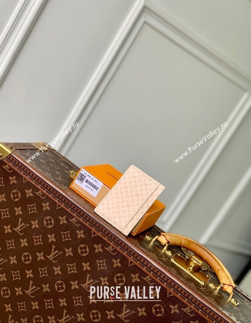 Louis Vuitton Card Holder in Micro Monogram Dune Leather Sand White/beige 2025 M25750 (KI-250702028)