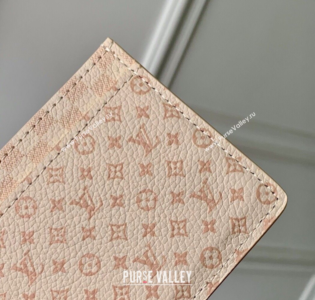 Louis Vuitton Card Holder in Micro Monogram Dune Leather Sand White/beige 2025 M25750 (KI-250702028)