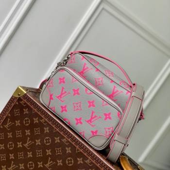 Louis Vuitton Mens Nil Bag in Monogram Glow Canvas Grey/Pink 2025 M15024 (KI-250702029)