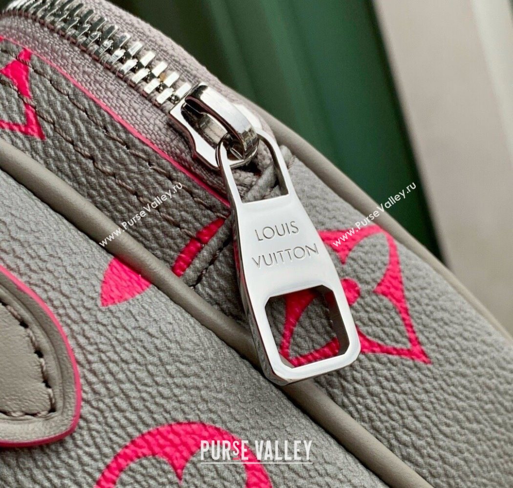 Louis Vuitton Mens Nil Bag in Monogram Glow Canvas Grey/Pink 2025 M15024 (KI-250702029)