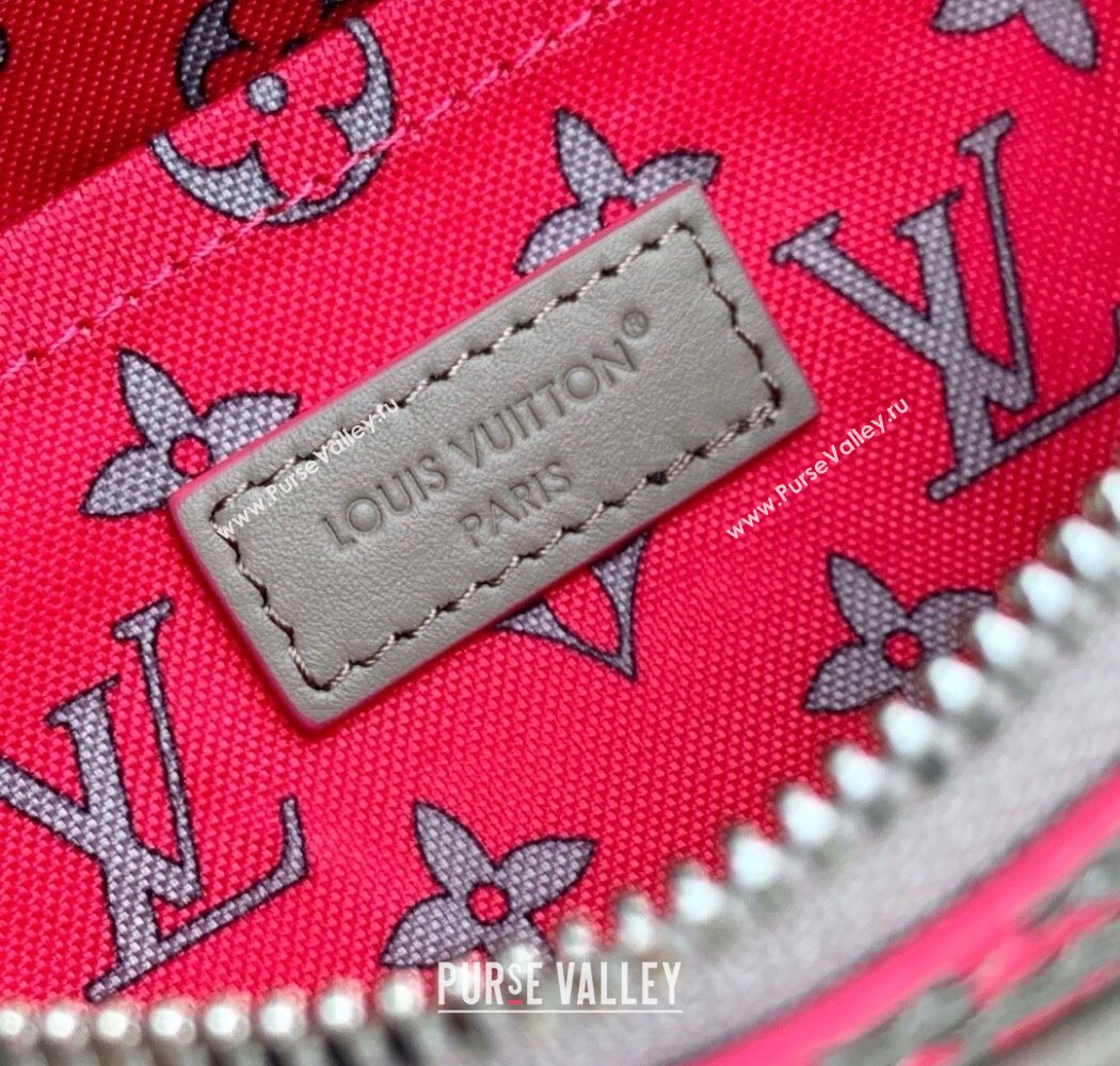 Louis Vuitton Mens Nil Bag in Monogram Glow Canvas Grey/Pink 2025 M15024 (KI-250702029)