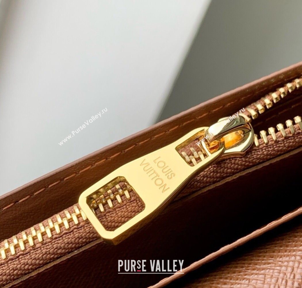 Louis Vuitton Brazza Wallet in Monogram Heritage Canvas M12656 Off-White 2025 (KI-250701098)