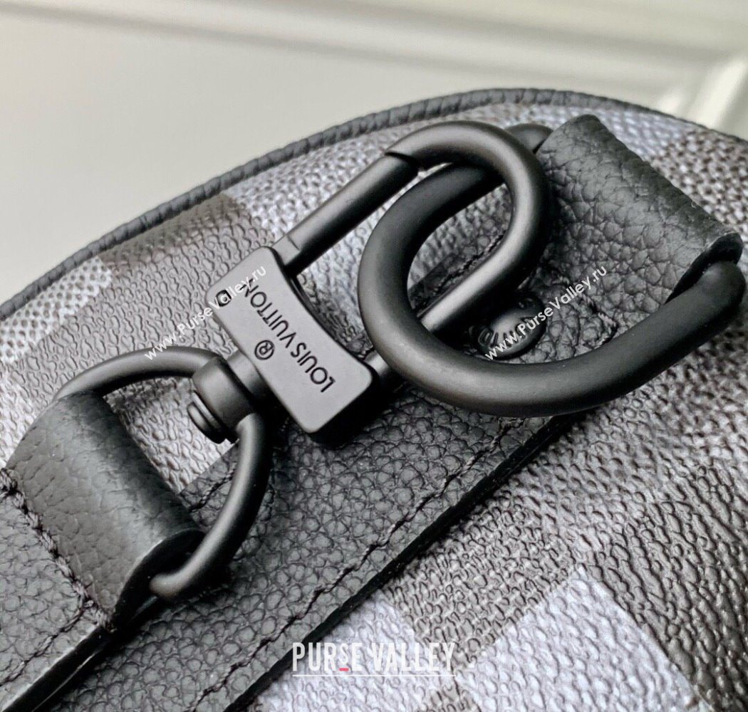 Louis Vuitton Mens Keepall Bandouliere 25 Bag in Black Damoflage Canvas 2025 M14919 (KI-250702030)