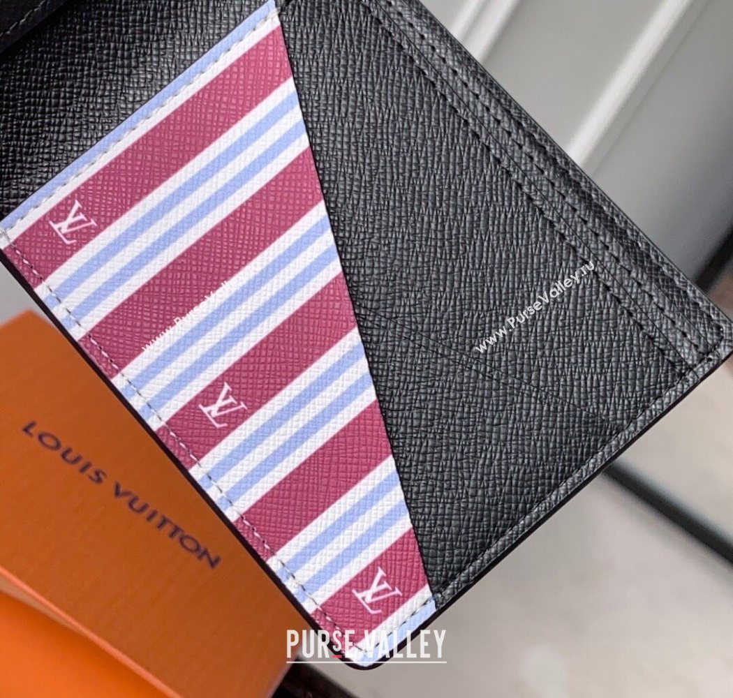 Louis Vuitton Multiple Wallet in Monogram Heritage Canvas M14691 Blue 2025 (KI-250701099)