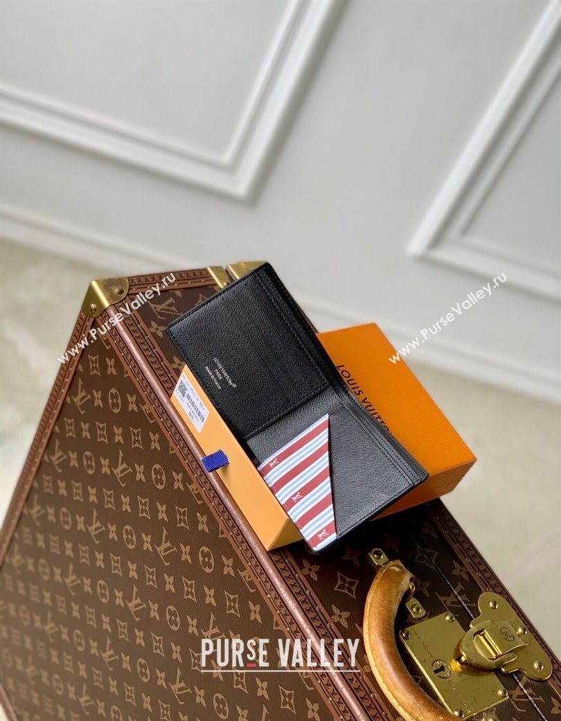 Louis Vuitton Multiple Wallet in Monogram Heritage Canvas M14691 Blue 2025 (KI-250701099)