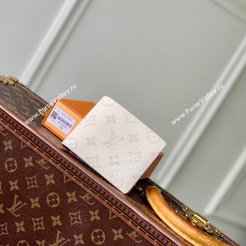Louis Vuitton Multiple Wallet in Monogram Heritage Canvas M14691 Off-White 2025 (KI-250701100)