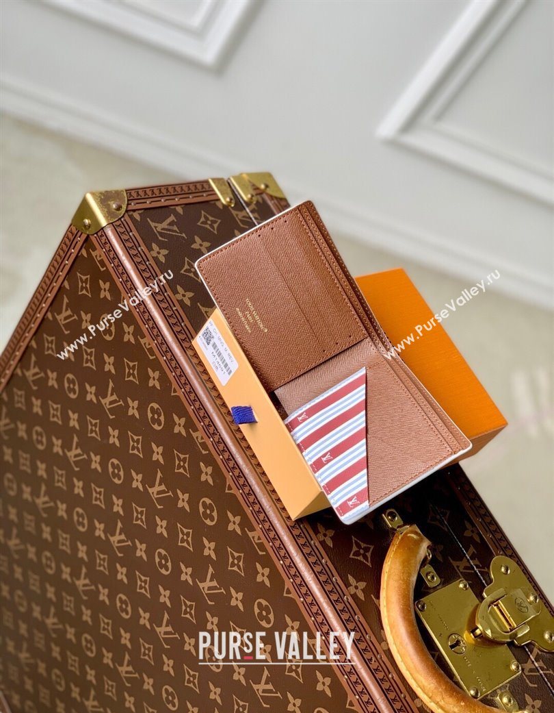 Louis Vuitton Multiple Wallet in Monogram Heritage Canvas M14691 Off-White 2025 (KI-250701100)