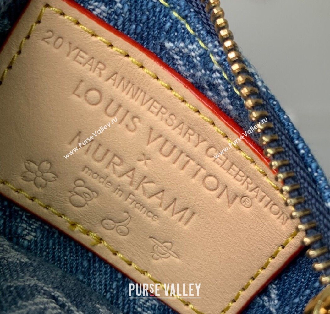 Louis Vuitton LV x TM Key Pouch in Blue Monogram Cherry Denim M14938 2025 (KI-250702011)