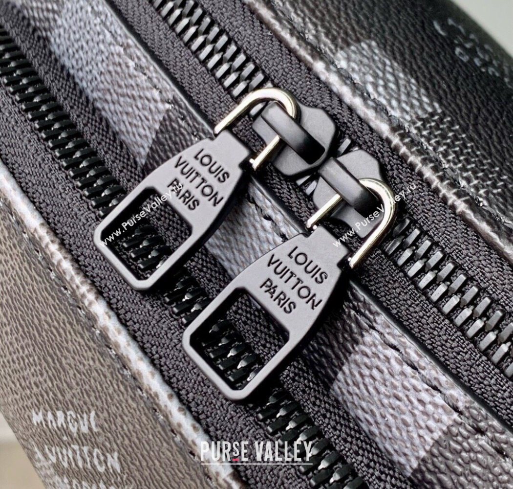Louis Vuitton Mens Rush Bumbag in Damoflage Black Canvas M14920 2025 (KI-250702031)