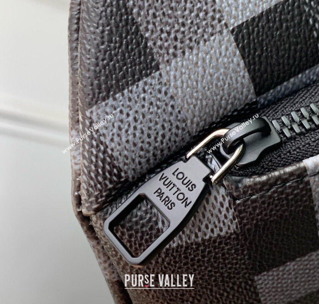 Louis Vuitton Mens Rush Bumbag in Damoflage Black Canvas M14920 2025 (KI-250702031)