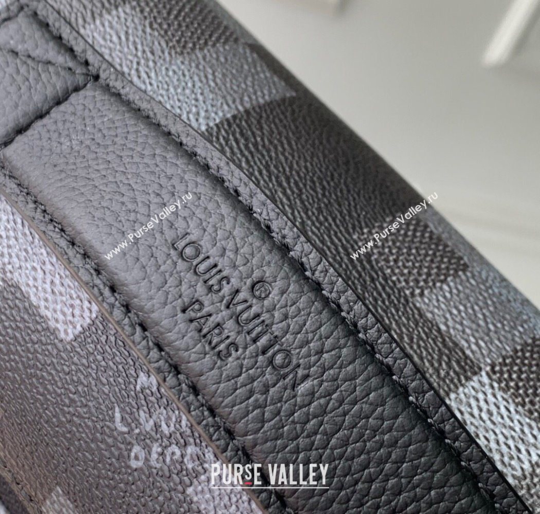 Louis Vuitton Mens Rush Bumbag in Damoflage Black Canvas M14920 2025 (KI-250702031)